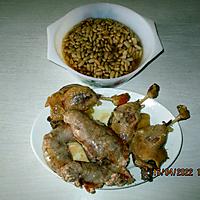 recette Confit de canard, Saucisse grillée et Haricots cuisinés à la graisse de canard