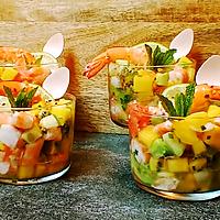 recette SALADE FRAICHEUR CREVETTES ROSES