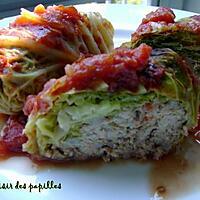 recette ~ Rouleaux au chou farcis~ 