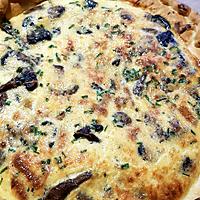 recette Quiche aux champignons et au lard de colonnata