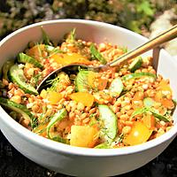 recette SALADE LENTILLES CORAIL