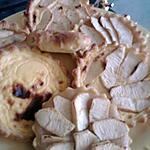 recette tarte au pommes sur lit de compote ou créme patissiére
