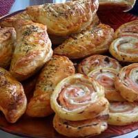 recette mini Roulés au saumon fumé et boursin, très rapide , facile et bon !