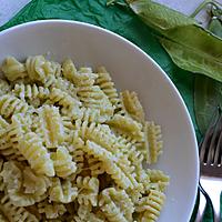 recette Pâtes à la crème de cosses de petits pois