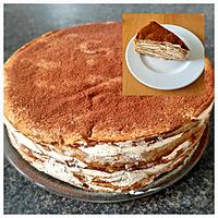 recette Gâteau crêpes façon tiramisu