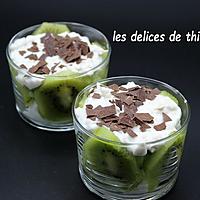 recette verrines au fromage blanc et kiwis