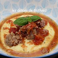 recette polenta et ragout de chair à saucisses