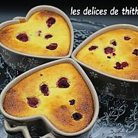 recette flans framboises, amandes et noix de coco