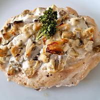 recette Filet de poulet farci aux champignons et fromage de chèvre frais