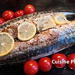 recette Maquereaux grillés & mini tomates, rôtis au four