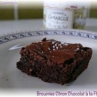 recette Brownies Citron Chocolat et Fleur de Sel
