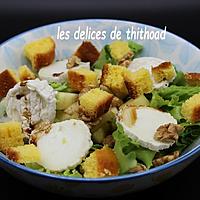 recette Salade croquante, pomme verte, chèvre et quatre quart