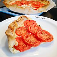 recette Tarte légère à la ricotta et tomates