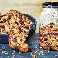 recette COOKIES BANANE/FLOCONS D'AVOINE / CHOCOLAT