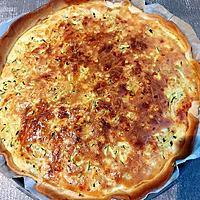 recette Quiche salée courgette et crevettes