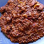 recette lentille au chorizo boulette de boeuf  au cookéo