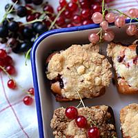 recette Crumb cake aux fruits rouges