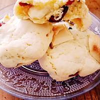 recette Cookies chocolat blanc et cranberries