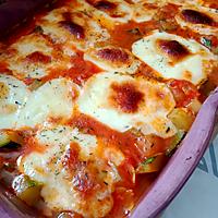 recette Gratin courgettes mozzarella