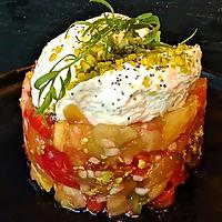 recette TARTARE COLORE DE TOMATES AU FROMAGE FRAIS