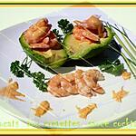 recette AVOCATS AUX CREVETTES ET SA SAUCE COKTAIL