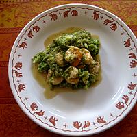 recette Scampis au brocoli