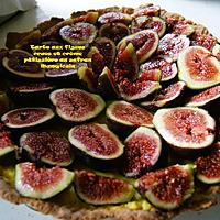 recette Tarte aux figues crues et crème pâtissière au safran