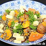 recette lentilles à la saucisse fumée et potimarron