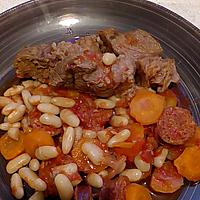 recette ragout de boeuf au chorizo et haricot blanc au cookéo