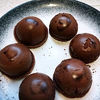 recette dome chocolat coeur coulant praliné au cake factory