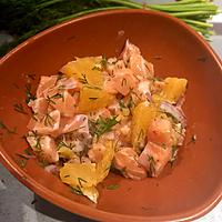 recette Tartare de saumon aux agrumes