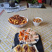 recette mini    sand wichs au magret fumé   et  beurre  d orange   ,,,,,,,,,,,,,,,,,terrine  de crevettes a la bisque  de  homards