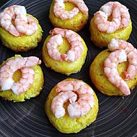 recette petit flan de choux fleur aux crevettes au cake factory