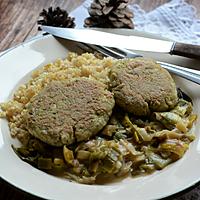 recette Galettes de tofu poeée de poireaux