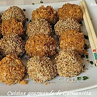 recette Boulettes de thon façon sushi