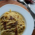 recette Spaghetti anchois tomates séchées