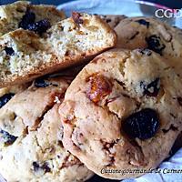 recette Cookies aux cranberries et noix de cajou caramélisées