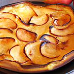recette Clafoutis aux pommes flambées au Calvados