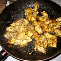 recette Aiguillettes de poulet à la moutarde, miel et curry