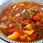 recette Soupe réconfortante  de grand-mère aux légumes  non mixée