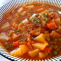 recette Soupe réconfortante  de grand-mère aux légumes  non mixée