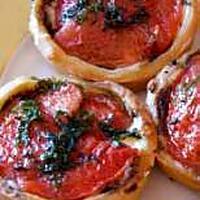 recette Tartelettes au chèvre frais et aux tomates confites