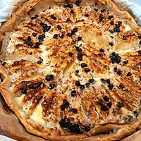 recette Tarte aux pommes pralinées et pépites de chocolat