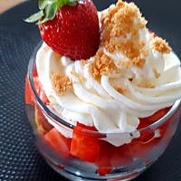 recette Coupe fraises coulis et chantilly