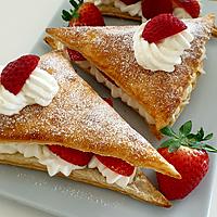 recette Mille feuilles fraises/chantilly maison