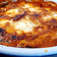 recette Gratin d’aubergines  Mozzarella et  parmesan.