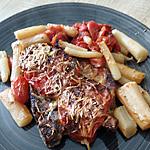 recette cote de porc gratiné au tomates