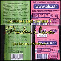 recette Comment bien choisir sa poudre à lever ou (levure chimique) en pâtisserie ?