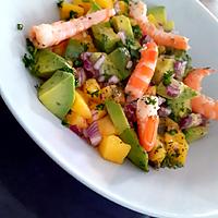recette Salade de mangues aux crevettes
