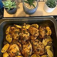 recette Poulet et pommes de terre au four